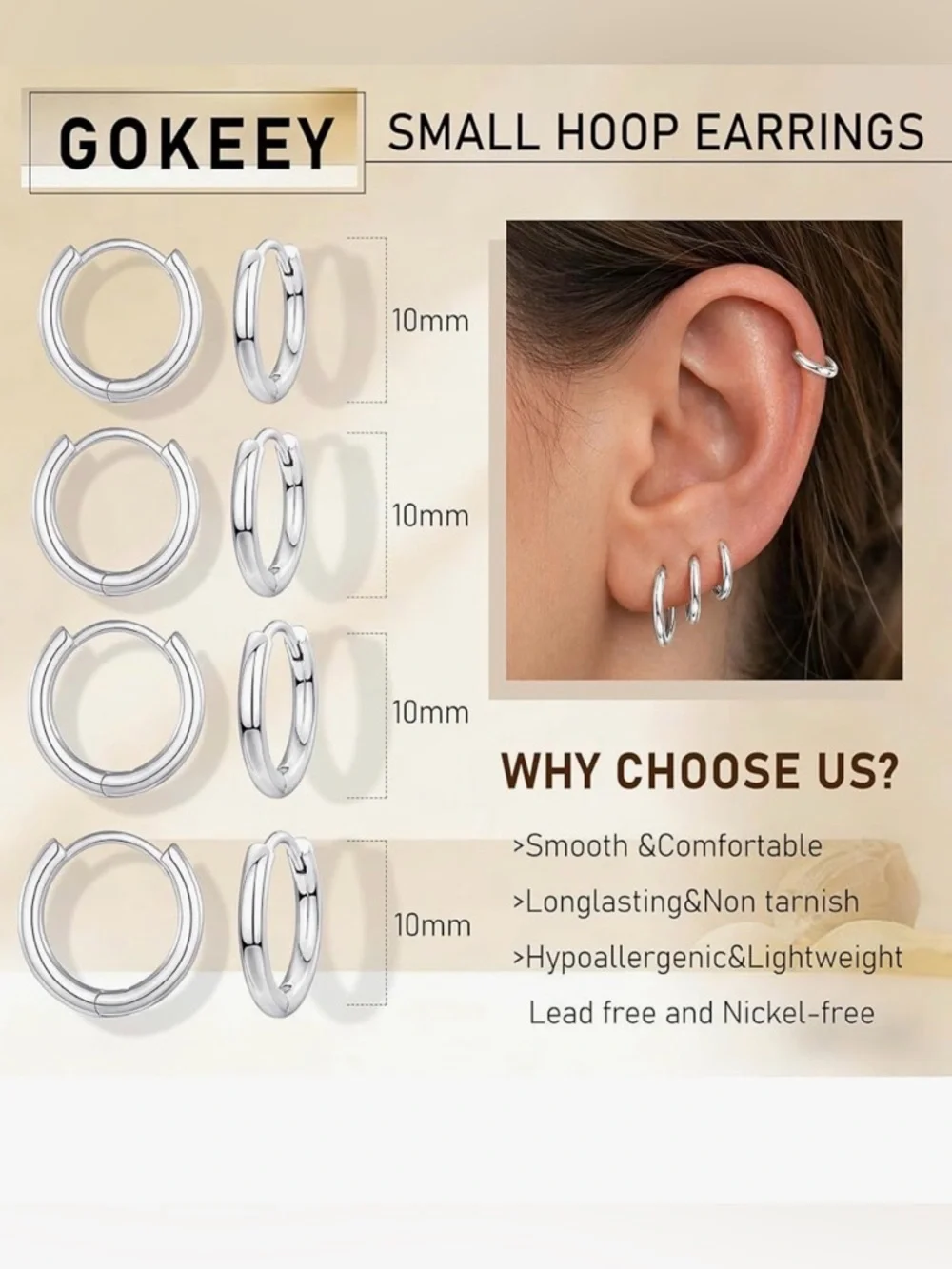 NWT Jewelry Bundle, Daughter Butterfly Huggie Hoops earrings